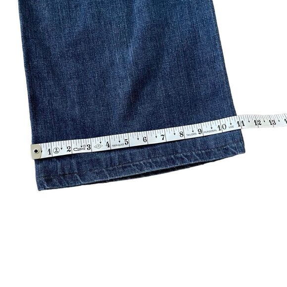 7 For All Mankind Button Fly Straight Leg Denim Jeans Men’s Hemmed Size 40x29 - Picture 7 of 10
